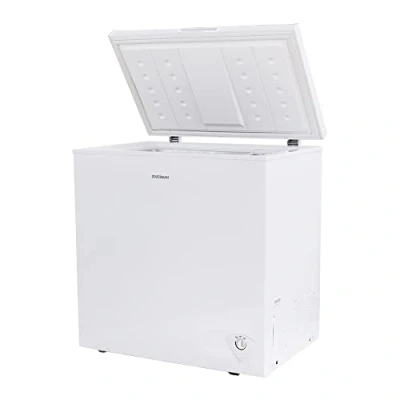Image of Statesman CHF198 Chest Freezer, 198 Litre, 95 cm Wide, 1x Freezer Basket, Adjustable Feet, Suitable for Outbuildings and Garages, Operates in Temperatures Down to 15ºC, White