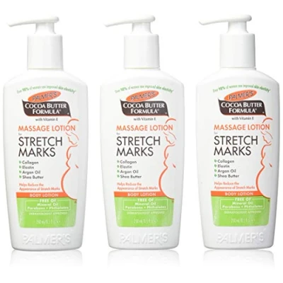 Image of Palmer&#039;s Cocoa Butter Formula Massage Lotion for Stretch Marks, 8.5 Ounce, 3 ...