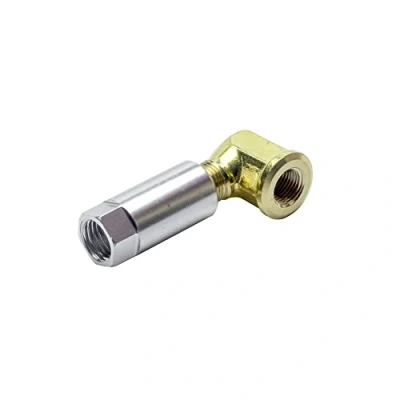 Image of GlowShift 4 an Fuel Rail Pressure Sensor Thread Adapter Compatible with Chevy GM LS1 LS2 LS3 LS6 Engines Includes 90 Degree