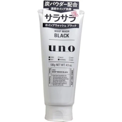 Image of SHISEIDO UNO Whip Wash Black Facial Cleanser Face Foam WJC01984 130g