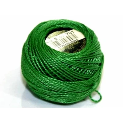 Image of DMC Cotton Perle Thread Size 5 701 per 10 Gram Ball