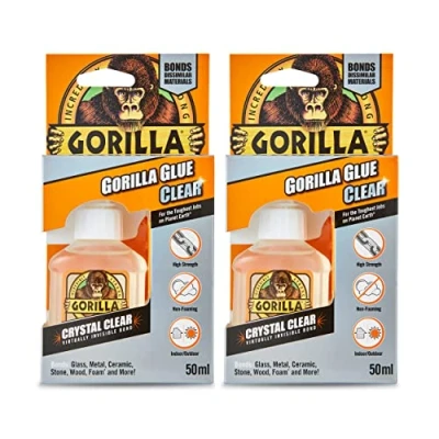 Image of GORILLA 1244009 Glue Clear 50ml (2 Pack)