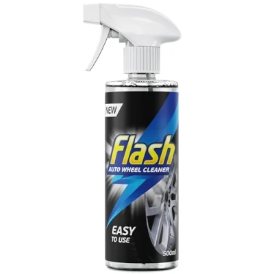 Image of Flash Car Care Automotive Wheel Cleaner 500ml Easy To Use Cleaner, Powerful Spray Formula, Quick and Effective Tyre Safe For All Wheels