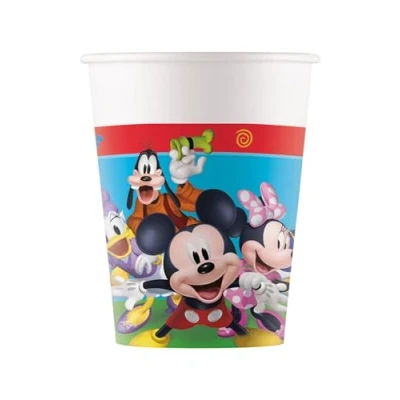 Image of Folat 93823P Paper Cups FSC Mickey Mouse 200 ml 8 Pieces