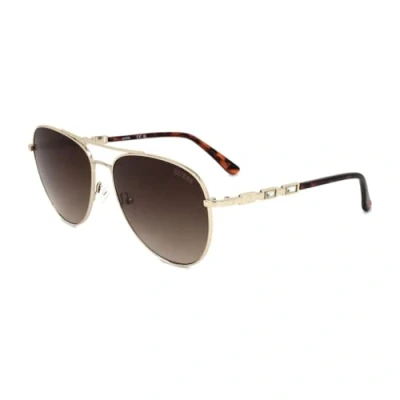 Image of Guess Womens Sunglasses GF6143 32F 59 Silver Metal (archived) One Size