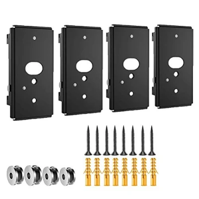 Image of (Pack of 4) Wall Mount Bracket for Bose SlideConnect UB 20 Series II , UFS 20, WB 50, Lifestyle 525 535 III/ 600, Soundtouch 300/ 520, CineMate 520 with Screws Kit