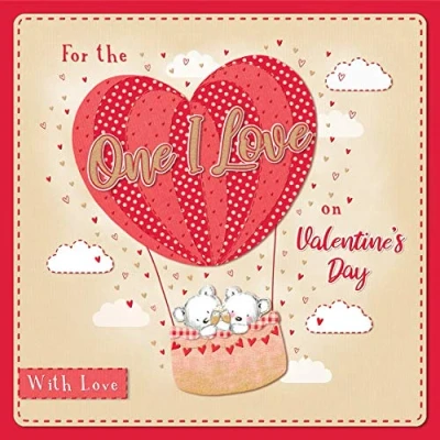Image of Valentines Boxed Card One I Love 31cm sq Regal Publishing