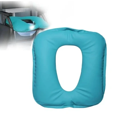 Image of BLUEZY Bedside Commode Seat Cushion, Thick Pad Cover for Chair, Cushion Tailbone, Seniors Thicker Toilet Covers Wheelchair