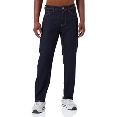 Image of Tom Tailor Denim Men&#039;s 1033641 Loose fit Jeans, 10120 Used Dark Stone Blue Denim, 33 W/32 L