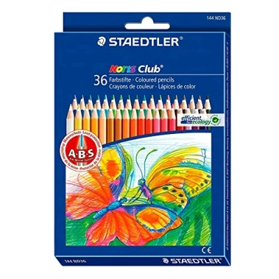Image of Staedtler 144 ND36 Noris Club Coloured Pencil, Assorted Colours, Pack of 36