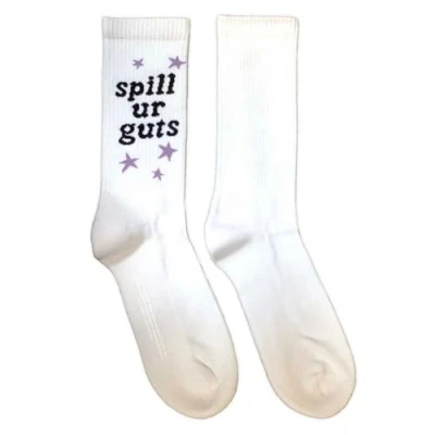Image of Rock Off officially licensed products Olivia Rodrigo Spill Your Guts Ankle Socks UK Size 7 11, White, M