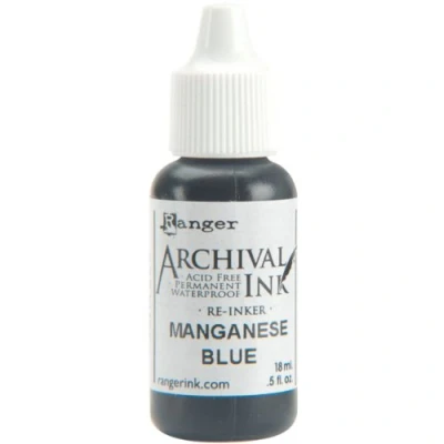 Image of Archival Pad Re inkers Ranger Industries Inker, Manganese Blue