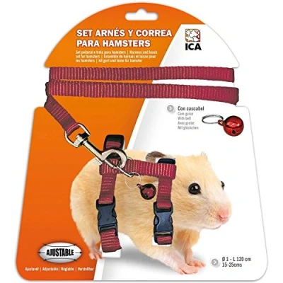 Image of ICA DA975 Hamster Harness and Leash Set, Purple