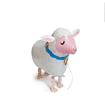 Image of Party Balloons Sheep Jungle Walking Pet Balloon Animal Airwalker Zoo Farm Foil Helium Kids Fun Toy