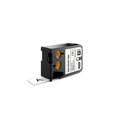 Image of DYMO XTL Heat Shrink Label Tubes 24 mm x 2.7 m Black on White