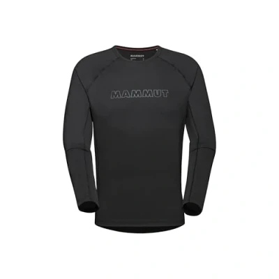 Image of Mammut Men&#039;s Selun Fl Long Sleeved Shirt with Logo Hiking, Black, M