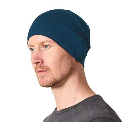 Image of 2 Piece Men Women Workout Hats Eco Friendly Beanie for and Navy