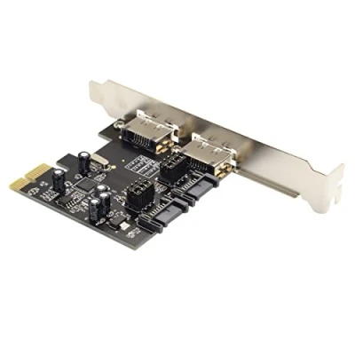 Image of cablecc PCI E to 4 Ports SATA 3.0 ESATA PCIE SATA3 6Gbps Expansion Card Adapter
