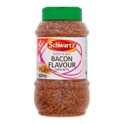 Image of Schwartz Bacon Flavour Bits, 320g Smoky, Crispy Vegan Friendly Topping for Salads, Pasta &amp; Gourmet Recipes