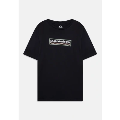 Image of Quiksilver SUN Dagger Unisex Print Tshirt for kids, Size: 12y, Dark blue