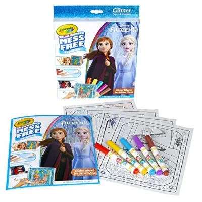 Image of Crayola Colour Wonder Glitter Set, Multicoloured, 29.21 x 22.09 2.28 cm