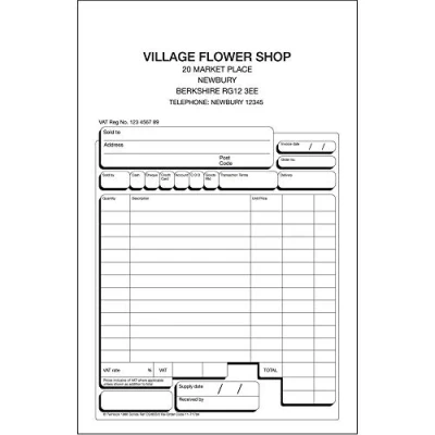 Image of Rexel Twinlock Scribe 654 Sales Receipt 2 Part Refill ,White (Pack of 100)