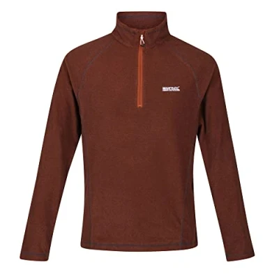 Image of Regatta Mens Montes Half Zip Fleece, Sahara/Schwarz, S