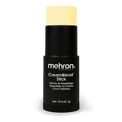 Image of Mehron Makeup CreamBlend Stick Face Paint, Body &amp; Foundation Cream Paint .75 oz (21 g) (Pastel Yellow)