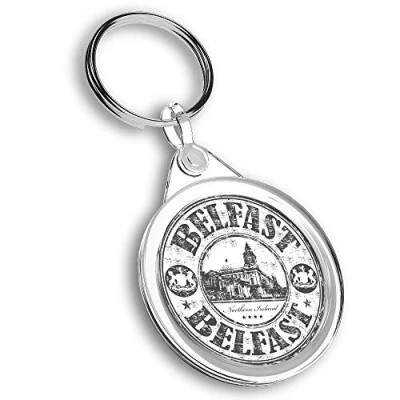 Image of Destination Vinyl ltd 1 x Photo Keyring Belfast Northern Ireland Travel KeychainKeyringCharm #40461