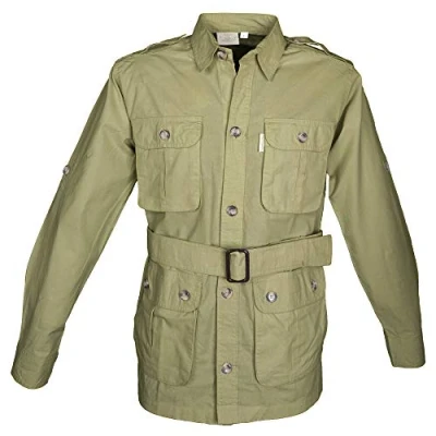 Image of Safari Jacket for Men Beige