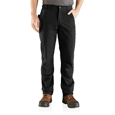 Image of Carhartt Steel Rugged Flex Relaxed Fit Double Front Utility Work Trousers Men Black W36/L32