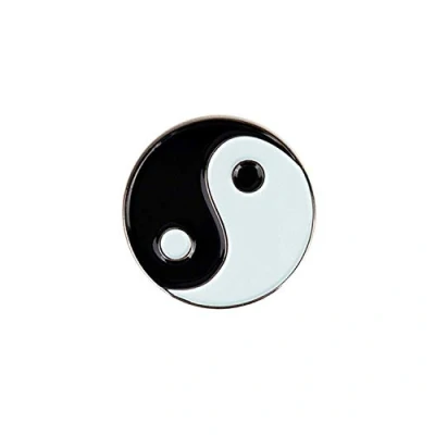 Image of Minimum Mouse Yin Yang Lapel Pin Badge