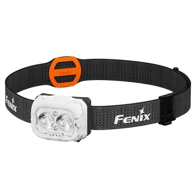 Image of FENIX HL18R T V2.0 White Rechargeable Trail Running/Outdoor Headlamp 800 Lumens 125m 160 Hrs Max Dual Primary Beams Cool and Warm 5lm Red Beam Sport Click Adjust Headband IP66