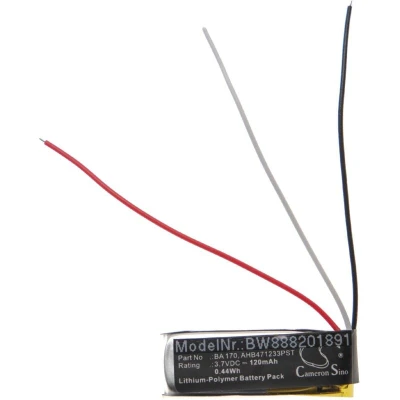 Image of Battery compatible with Sennheiser Presnce, Momentum In Ear Wireless Headset Headphones (120 mAh, 3.7 v, Li polymer) Vhbw