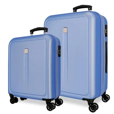 Image of ROLL ROAD Cambodia Travel Toiletry Bags, Blue, Set of 2 suitcases
