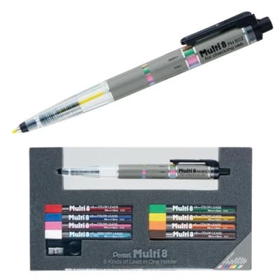 Image of Pentel Pencil Lead Holder and Set, Multi 8 Set (PH802ST)