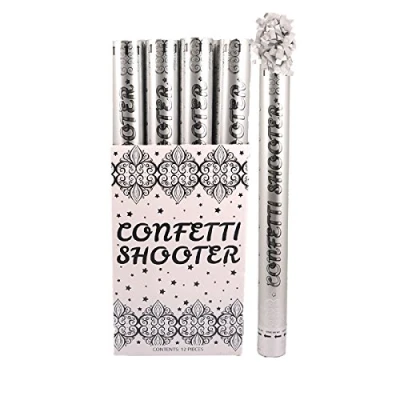 Image of Silver Confetti Shooter 50cm Wedding