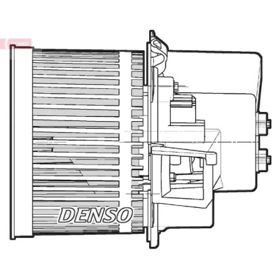 Image of 77362539 Blower Motor DENSO DEA09063 with resistor FIAT: 500 Hatchback, Panda II Hatchback