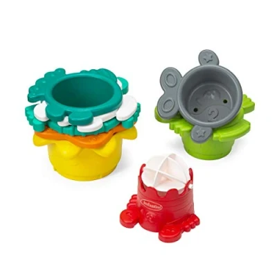 Image of Infantino Stacking Cups With water Mill, set of 8 pieces ( 7 pyramids + 1 mill)