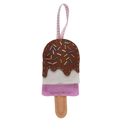 Image of Trimits Felt Decoration Kits, 12 x 6cm, Ice Lolly