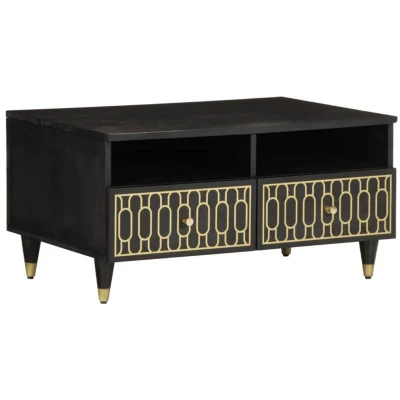 Image of vidaXL Coffee Table 80x54x40 cm in Solid Mango Wood