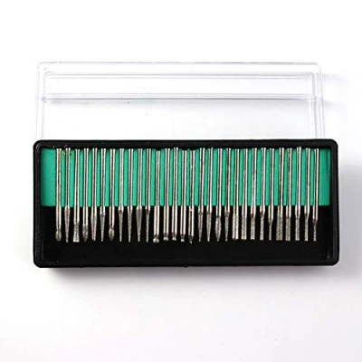 Image of BE Tool Diamond Burr 30PCS 2.35mm Shank Rotary Set Drill Bit Kit for Glass Gemstone Metal Grinding Accessories