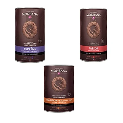 Image of Monbana Supreme 1KG, Tresor 1KG and Salon de The Hot Chocolate Bundle (Total 3KG)