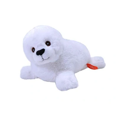 Image of Wild Republic 24811 Ecokins Harp Seal Pup Stuffed Animal 8 Inch Mini