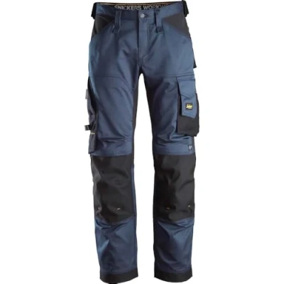 Image of Snickers AllroundWork Stretch Loose Fit Work Trousers Navy/Black 58