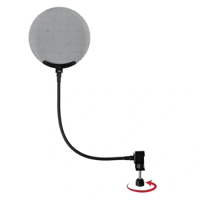 Image of Gator Frameworks Metal Screen Pop Filter with 12.4 Inch Gooseneck (GFW POPFILTER MTL)