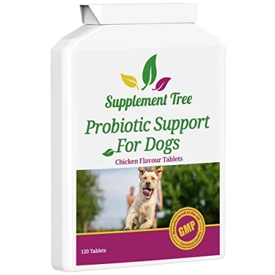 Image of Probiotics For Dogs 120 Chicken Flavour Tablets Advance Multi Strain Dog Probiotic &amp; Prebiotic Supplement With Added Digestive Enzymes