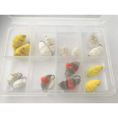 Image of Carp and Trout Bread Biscuit Lures Boxed set for Rigs Fly Fishing