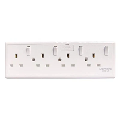 Image of Eterna Converter Socket 1 or 2 Gang to 4