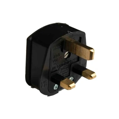 Image of DENCON 13A 3 PIN RUBBER PLUG BLACK